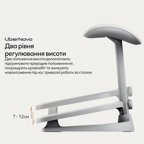 Підставка для ніг LiberNovo StepSync Footrest (CP-GW-0000002-00-00) Space Gray купити в Україні: Київ, Львів, Хмельницький, Тернопіль, Івано-Франківськ | Низька ціна, відгуки, характеристики від TELEMART фото
