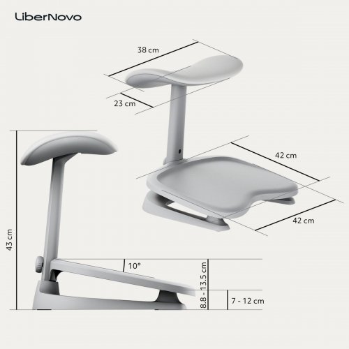 Підставка для ніг LiberNovo StepSync Footrest (CP-GW-0000002-00-00) Space Gray купити в Україні: Київ, Львів, Хмельницький, Тернопіль, Івано-Франківськ | Низька ціна, відгуки, характеристики від TELEMART фото