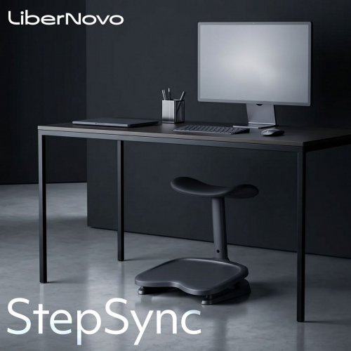 Підставка для ніг LiberNovo StepSync Footrest (CP-GW-0000002-00-01) Midnight Black купити в Україні: Київ, Львів, Хмельницький, Тернопіль, Івано-Франківськ | Низька ціна, відгуки, характеристики від TELEMART фото