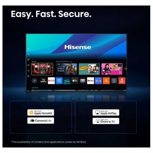 Телевізор Hisense 32" 32A4S Black купити в Україні: Київ, Львів, Хмельницький, Тернопіль, Івано-Франківськ | Низька ціна, відгуки, характеристики від TELEMART фото