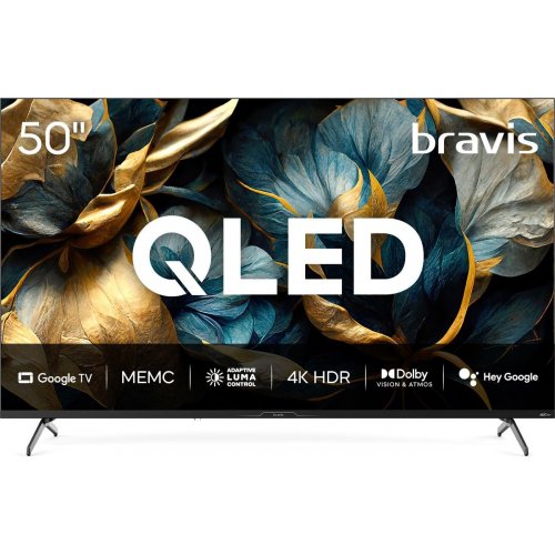 Телевізор Bravis 50" 50L7000Q Black купити в Україні: Київ, Львів, Хмельницький, Тернопіль, Івано-Франківськ | Низька ціна, відгуки, характеристики від TELEMART фото