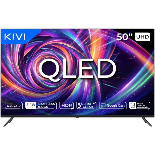 Телевізор Kivi 50" 50U7000MB Black купити в Україні: Київ, Львів, Хмельницький, Тернопіль, Івано-Франківськ | Низька ціна, відгуки, характеристики від TELEMART фото