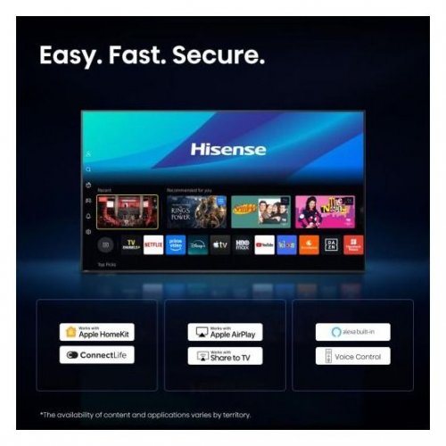 Телевізор Hisense 65" 65E8S Black купити в Україні: Київ, Львів, Хмельницький, Тернопіль, Івано-Франківськ | Низька ціна, відгуки, характеристики від TELEMART фото