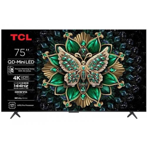 Телевізор TCL 75" 75C61KS Black купити в Україні: Київ, Львів, Хмельницький, Тернопіль, Івано-Франківськ | Низька ціна, відгуки, характеристики від TELEMART фото