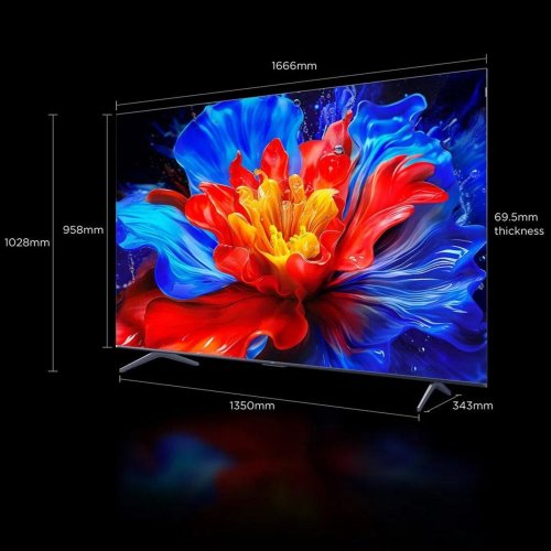 Телевізор TCL 75" 75P81K Black купити в Україні: Київ, Львів, Хмельницький, Тернопіль, Івано-Франківськ | Низька ціна, відгуки, характеристики від TELEMART фото