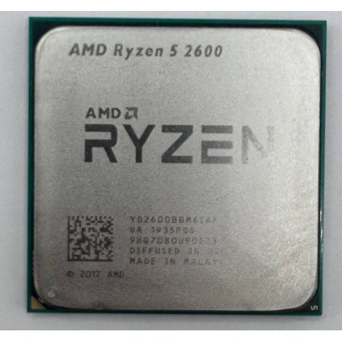 Процесор AMD Ryzen 5 2600 3.4(3.9)GHz 16MB sAM4 Tray (YD2600BBM6IAF) (Відновлено продавцем, 887969) купити в Україні: Київ, Львів, Хмельницький, Тернопіль, Івано-Франківськ | Перевірка сумісності, низька ціна, відгуки, характеристики від TELEMART фото