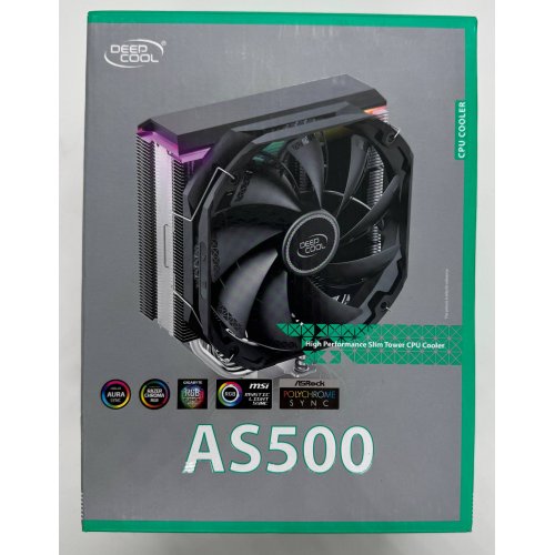 Кулер Deepcool AS500 (R-AS500-BKNLMN-G) (Відновлено продавцем, 888051) купити в Україні: Київ, Львів, Хмельницький, Тернопіль, Івано-Франківськ | Перевірка сумісності, низька ціна, відгуки, характеристики від TELEMART фото