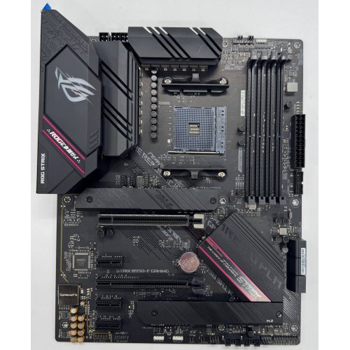 Материнська плата Asus ROG STRIX B550-F GAMING (sAM4, AMD B550) (Відновлено продавцем, 888064) купити в Україні: Київ, Львів, Хмельницький, Тернопіль, Івано-Франківськ | Перевірка сумісності, низька ціна, відгуки, характеристики від TELEMART фото