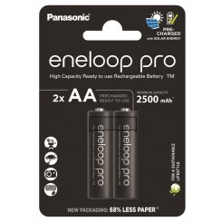 Аккумулятор Panasonic Eneloop Pro AA 2500 mAh NI-MH 2 шт. (BK-3HCDE/2CP)