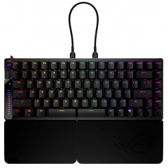 Уцінка клавіатура Asus ROG Falcata Split RGB ROG HFX V2 Magnetic Switch (90MP043H-BKUA20) Black (Розкрита упаковка, 888087)