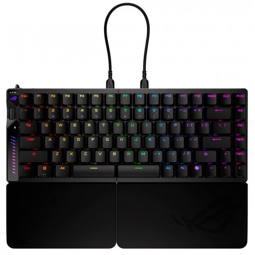 Уцінка клавіатура Asus ROG Falcata Split RGB ROG HFX V2 Magnetic Switch (90MP043H-BKUA20) Black (Розкрита упаковка, 888087) купити в Україні: Київ, Львів, Хмельницький, Тернопіль, Івано-Франківськ | Низька ціна, відгуки, характеристики від TELEMART фото