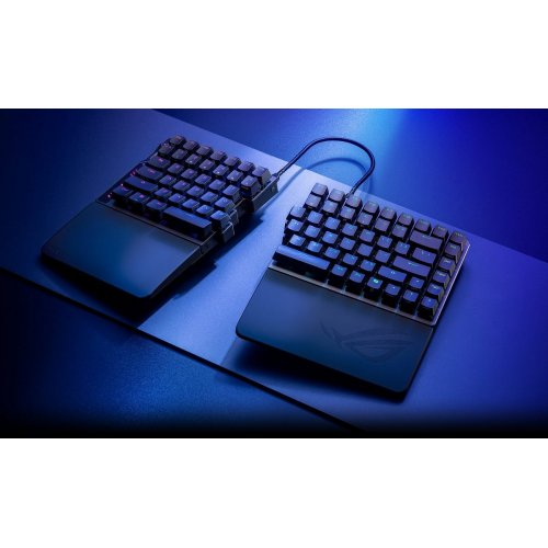 Уцінка клавіатура Asus ROG Falcata Split RGB ROG HFX V2 Magnetic Switch (90MP043H-BKUA20) Black (Розкрита упаковка, 888087) купити в Україні: Київ, Львів, Хмельницький, Тернопіль, Івано-Франківськ | Низька ціна, відгуки, характеристики від TELEMART фото