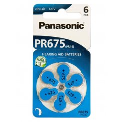 Батарейки Panasonic PR675H Zinc Air 6 шт. (PR-675H/6LB)