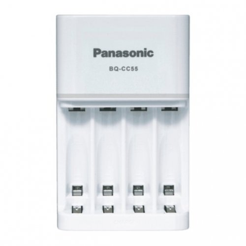 Зарядний пристрій Panasonic Smart-Quick Charger + Eneloop 4AA 2000 mAh (K-KJ55MCD40E) купити в Україні: Київ, Львів, Хмельницький, Тернопіль, Івано-Франківськ | Низька ціна, відгуки, характеристики від TELEMART фото