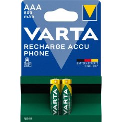Аккумулятор Varta Phone AAA 800 mAh NI-MH 2 шт. (58398101402)