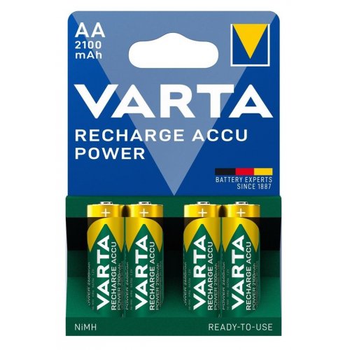 Аккумулятор Varta Power AA 2100 mAh NI-MH 4 шт. (56706101404) купить в Украине: Киев, Днепр, Харьков, Одесса  | Низкая цена, отзывы, характеристики от TELEMART фото