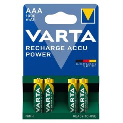 Аккумулятор Varta Power AAA 1000 mAh NI-MH 4 шт. (5703301404)