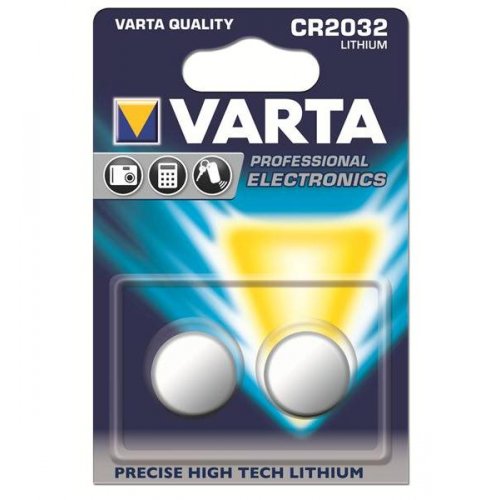 Батарейки Varta CR2032 Lithium 2 шт. (6032101402) купити в Україні: Київ, Львів, Хмельницький, Тернопіль, Івано-Франківськ | Низька ціна, відгуки, характеристики від TELEMART фото