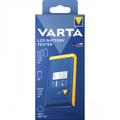 Цифровий тестер батарейок Varta LCD (893101111) купити в Україні: Київ, Львів, Хмельницький, Тернопіль, Івано-Франківськ | Низька ціна, відгуки, характеристики від TELEMART фото