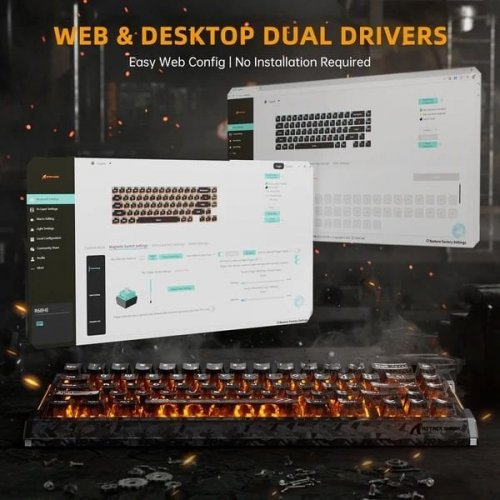 Клавиатура Attack Shark R68 RGB HE Magnetic Meg Shark Switches (AS-6979033730298) Black купить в Украине | Telemart фото
