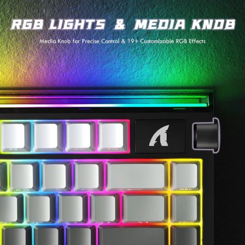 Клавіатура Attack Shark R85 RGB HE Magnetic Purple Mandrel Switches (AS-6972792472553-MN) Moon Night купити в Україні: Київ, Львів, Хмельницький, Тернопіль, Івано-Франківськ | Низька ціна, відгуки, характеристики від TELEMART фото