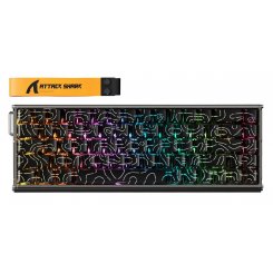 Клавіатура Attack Shark X68 RGB MAX HE Magnetic Linear Switches (AS-6972792470740-BCL) Black Contour Line