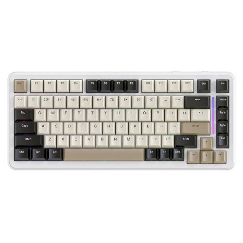 Клавіатура Attack Shark M86 RGB Linear Blueberry Switch Wireless (AS-6972792470474-CW-UA) Cheese White купити в Україні: Київ, Львів, Хмельницький, Тернопіль, Івано-Франківськ | Низька ціна, відгуки, характеристики від TELEMART фото