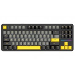 Клавіатура Attack Shark X87 RGB Linear Strawberry Switch Wireless (AS-6972792470429-SB-UA) Star Black