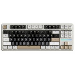 Клавіатура Attack Shark X87 RGB Linear Strawberry Switch Wireless (AS-6972792471471-CW-UA) Cheese White