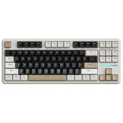 Клавіатура Attack Shark X87 RGB Linear Strawberry Switch Wireless (AS-6972792471471-CW-UA) Cheese White купити в Україні: Київ, Львів, Хмельницький, Тернопіль, Івано-Франківськ | Низька ціна, відгуки, характеристики від TELEMART фото