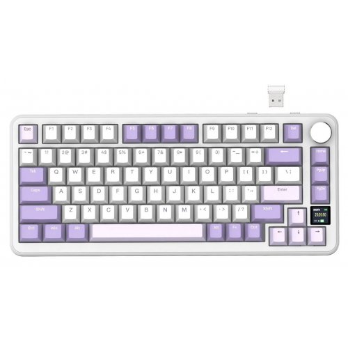 Клавіатура Attack Shark X85 Pro RGB Linear Blueberry Switch Wireless (AS-6972792470320-L-UA) Lavender купити в Україні: Київ, Львів, Хмельницький, Тернопіль, Івано-Франківськ | Низька ціна, відгуки, характеристики від TELEMART фото