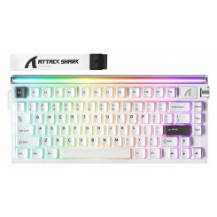 Клавіатура Attack Shark R85 RGB HE Magnetic Purple Mandrel Switches (AS-6972792472522-SW-UA) Starry White