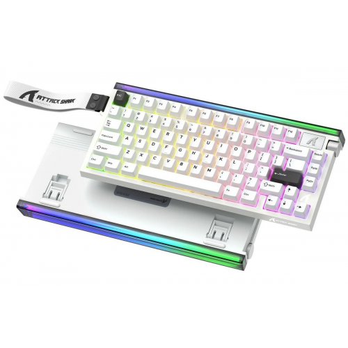 Клавіатура Attack Shark R85 RGB HE Magnetic Purple Mandrel Switches (AS-6972792472522-SW-UA) Starry White купити в Україні: Київ, Львів, Хмельницький, Тернопіль, Івано-Франківськ | Низька ціна, відгуки, характеристики від TELEMART фото