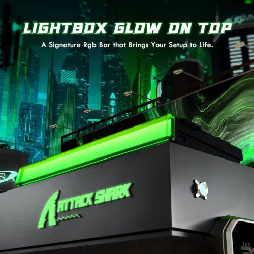 Клавіатура Attack Shark R85 RGB HE Magnetic Purple Mandrel Switches (AS-6972792472539-F-UA) Fluorescent Green купити в Україні: Київ, Львів, Хмельницький, Тернопіль, Івано-Франківськ | Низька ціна, відгуки, характеристики від TELEMART фото