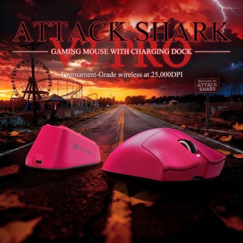 Миша Attack Shark V3 Pro Wireless (AS-6972792472560-P) Pink купити в Україні: Київ, Львів, Хмельницький, Тернопіль, Івано-Франківськ | Низька ціна, відгуки, характеристики від TELEMART фото