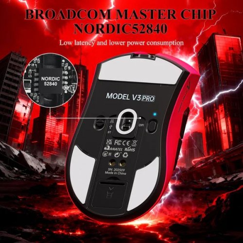 Миша Attack Shark V3 Pro Wireless (AS-6972792472560-P) Pink купити в Україні: Київ, Львів, Хмельницький, Тернопіль, Івано-Франківськ | Низька ціна, відгуки, характеристики від TELEMART фото