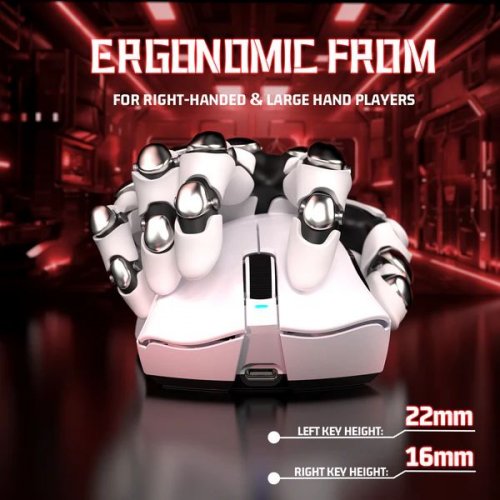 Миша Attack Shark V3 Wireless (AS-6972792472607-W) White купити в Україні: Київ, Львів, Хмельницький, Тернопіль, Івано-Франківськ | Низька ціна, відгуки, характеристики від TELEMART фото