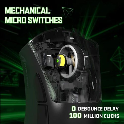 Миша Attack Shark V3 Wireless (AS-6972792472614-B) Black купити в Україні: Київ, Львів, Хмельницький, Тернопіль, Івано-Франківськ | Низька ціна, відгуки, характеристики від TELEMART фото