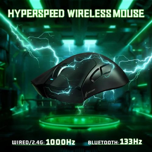 Миша Attack Shark V3 Wireless (AS-6972792472614-B) Black купити в Україні: Київ, Львів, Хмельницький, Тернопіль, Івано-Франківськ | Низька ціна, відгуки, характеристики від TELEMART фото