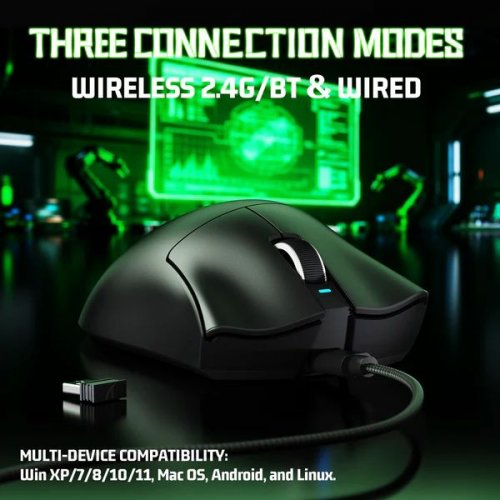Миша Attack Shark V3 Wireless (AS-6972792472614-B) Black купити в Україні: Київ, Львів, Хмельницький, Тернопіль, Івано-Франківськ | Низька ціна, відгуки, характеристики від TELEMART фото