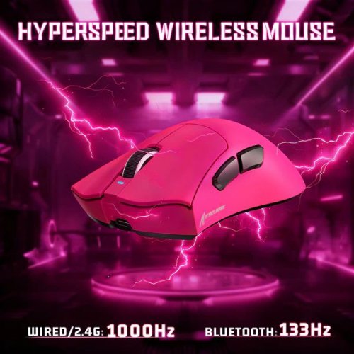 Миша Attack Shark V3 Wireless (AS-6972792472591-BR) Berry Red купити в Україні: Київ, Львів, Хмельницький, Тернопіль, Івано-Франківськ | Низька ціна, відгуки, характеристики від TELEMART фото