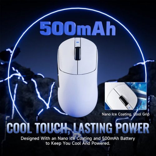 Миша Attack Shark X8 Ultimate Wireless (AS-6979033730090-W) White купити в Україні: Київ, Львів, Хмельницький, Тернопіль, Івано-Франківськ | Низька ціна, відгуки, характеристики від TELEMART фото