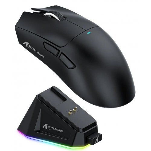 Миша Attack Shark X11 Wireless (AS-6972792471167-B) Black купити в Україні: Київ, Львів, Хмельницький, Тернопіль, Івано-Франківськ | Низька ціна, відгуки, характеристики від TELEMART фото