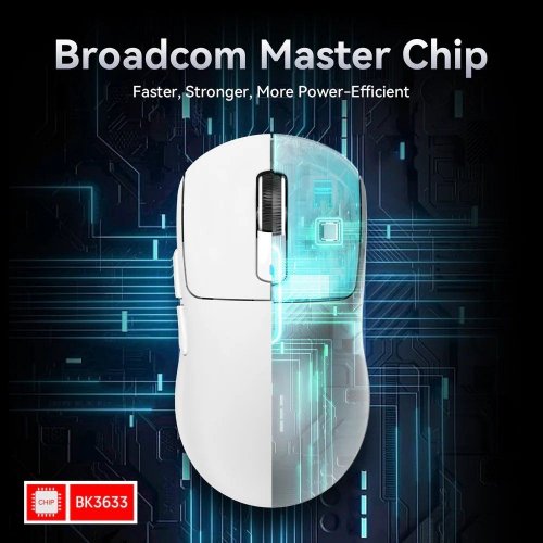 Миша Attack Shark X3 Pro Wireless 8K (AS-6972792470870-W) White купити в Україні: Київ, Львів, Хмельницький, Тернопіль, Івано-Франківськ | Низька ціна, відгуки, характеристики від TELEMART фото