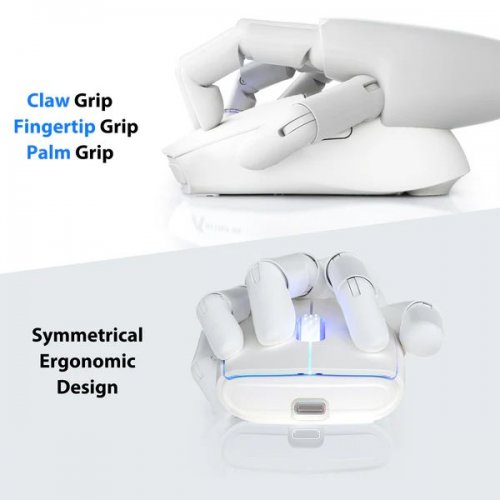 Миша Attack Shark X5 Wireless (AS-6972792471013-W) White купити в Україні: Київ, Львів, Хмельницький, Тернопіль, Івано-Франківськ | Низька ціна, відгуки, характеристики від TELEMART фото