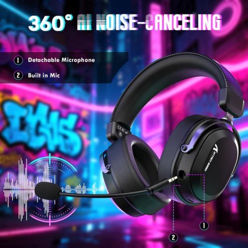 Наушники Attack Shark L30 Pro Wireless (AS-6979033730205-B) Black купить в Украине: Киев, Днепр, Харьков, Одесса  | Низкая цена, отзывы, характеристики от TELEMART фото