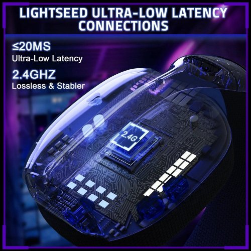 Навушники Attack Shark L80 Pro Wireless (AS-6972792471983-PRO-B) Black купити в Україні: Київ, Львів, Хмельницький, Тернопіль, Івано-Франківськ | Низька ціна, відгуки, характеристики від TELEMART фото
