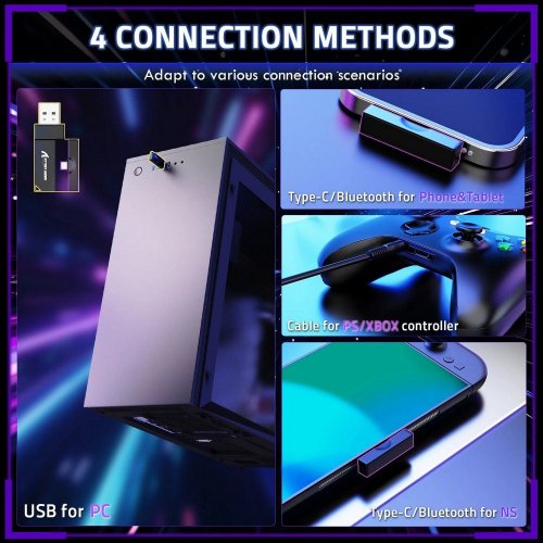 Навушники Attack Shark L80 Pro Wireless (AS-6972792471983-PRO-B) Black купити в Україні: Київ, Львів, Хмельницький, Тернопіль, Івано-Франківськ | Низька ціна, відгуки, характеристики від TELEMART фото