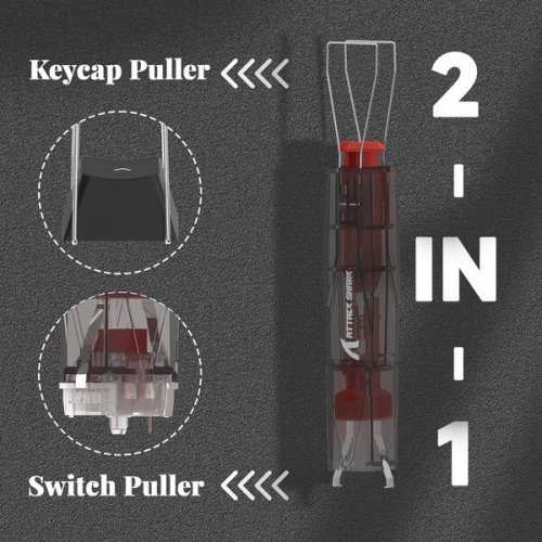 Пуллер Attack Shark KS01 Keycap & Switch Puller Black Translucent купить в Украине: Киев, Днепр, Харьков, Одесса  | Низкая цена, отзывы, характеристики от TELEMART фото