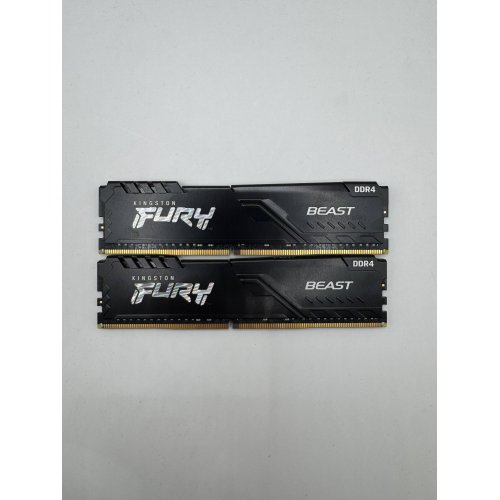 Озп Kingston DDR4 32GB (2x16GB) 2666Mhz FURY Beast Black (KF426C16BB1K2/32) (Відновлено продавцем, 888315) купити в Україні: Київ, Львів, Хмельницький, Тернопіль, Івано-Франківськ | Перевірка сумісності, низька ціна, відгуки, характеристики від TELEMART фото